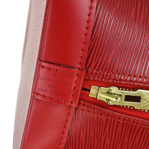 Louis Vuitton Vintage Alma Handbag Epi Leather Red Leather Handbag - Picture 4 of 10
